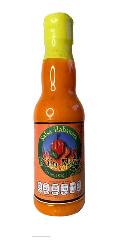 Salsa Habanero K'iin Maya/caja 24 Piezas 180g (natural)