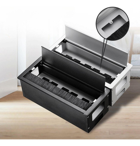 Ojal Para Cable De Escritorio, Organizador De Cables Negro