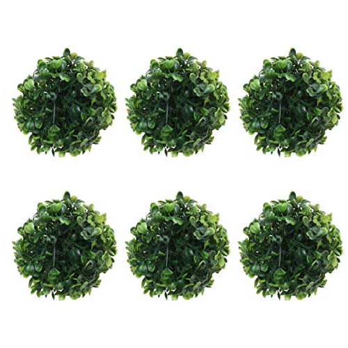 6pcs Boj Artificial Bola Colgante Topiary Ball Buxus Gr...