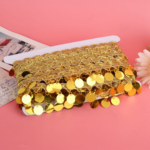 12# Golden Belly Scarf Dance Tassel Belt Round Coin Hip
