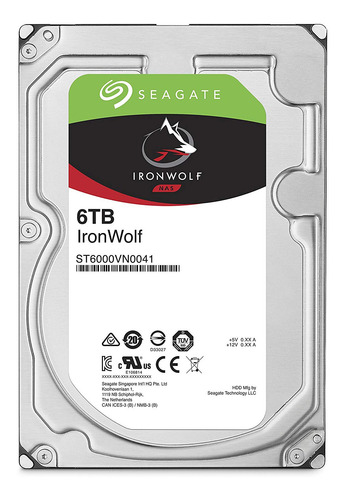 Disco duro interno Seagate IronWolf ST6000VN0041 6TB