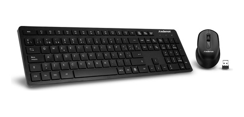 Teclado Y Mouse Inalambricos Con Receptor Usb Redlemon