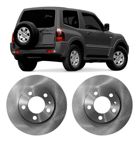 Par Disco Freio Dianteiro Pajero Full 00 A 06 290mm