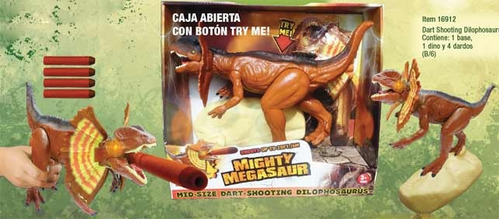 Dart Shooting Dilophosaurus Megasaur Dragon 6912 Isud