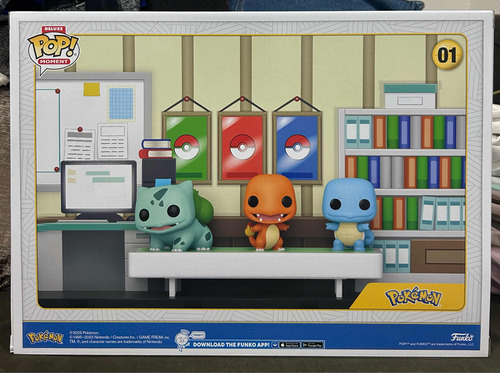 Funko Pokemon Deluxe Moment 01 Starters (Usado)