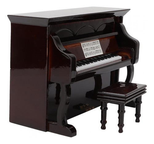 Piano Miniatura, Instrumento Adornos Modelo Musical, Oficina