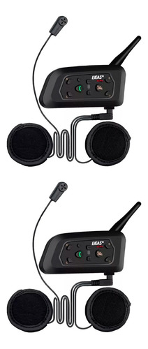 Kit 2 Intercomunicadores Moto Cascos Inalambricos Bluetooth