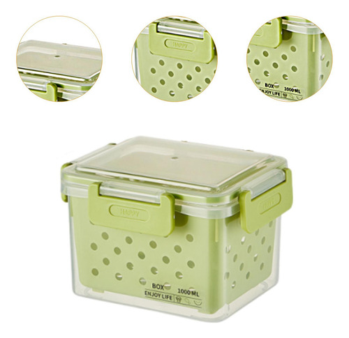 Recipiente De Frutas Para Geladeira Hermético Para 12,5 X 9