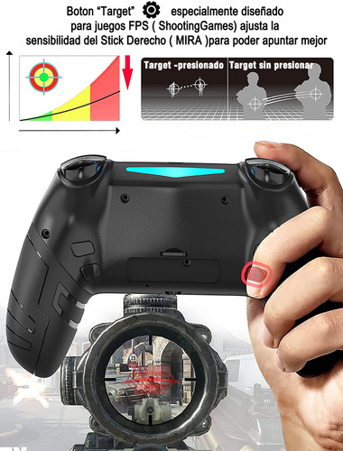 Joystick inalámbrico Dynacom DY-054346 negro