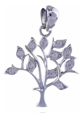 Original Dije Plata 925 Arbol De La Vida Con Cubic X Local 