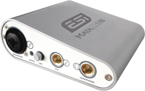 Placa Interfaz Audio Esi Maya22usb 2 In 2 Out Phantom