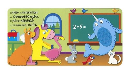 Imagen 2 de 7 de Libro El Pequeño Unicornio En El Colegio Con Texturas Edu