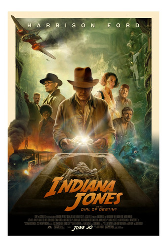 Póster Indiana Jones And The Dial Of Destiny Parte 5 Cine Hd