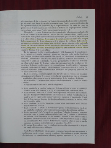 Libro Ecuaciones Diferenciales, William Trench (Usado)