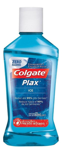 Enxaguante bucal Colgate Plax Enxaguante Bucal Plax ice 60 ml