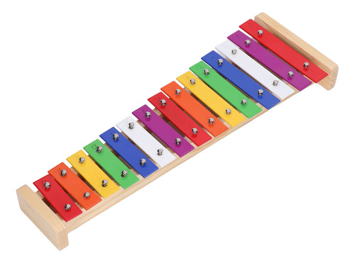Instrumento De Xilófono Para Niños Pequeños, 15 Notas, Color