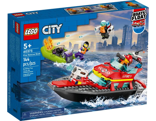 Lego City 60373 Fire Rescue Boat Original Nuevo