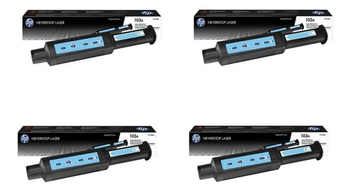 4 Pack De Toner Hp 103a Negro W1103a Original P/ Neverstop 