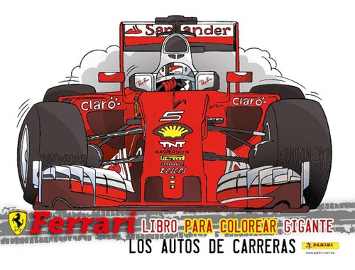 Formula 1 Ferrari Libro Para Colorear F1 Autos 40cms