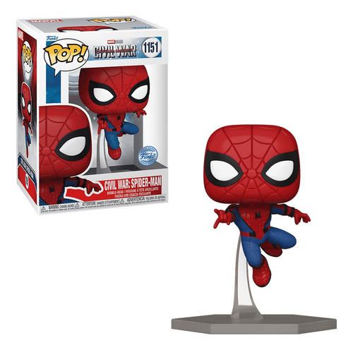 Funko Pop! Marvel Civil War Spider-man Special Edition #1151