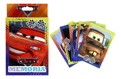 Juego De Memoria Cars 20 Pares + 1 Rompecabezas