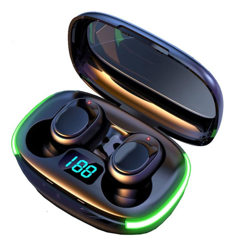 Audífonos Luz Rgb Táctiles Estuche Carga Bluetooth Auricular