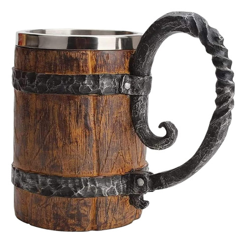 Taza De Cerveza De Madera, Barril De Cerveza, Taza Vikinga .