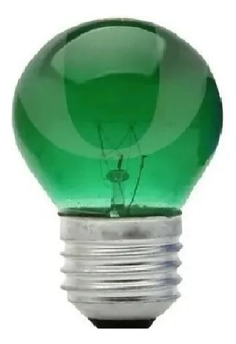 Lampada Bolinha 7w 127v Bg35 Verde Decoração