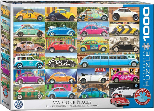 Eurographics 5422 Volkswagen Beetle Gone Places Puzzle 1000