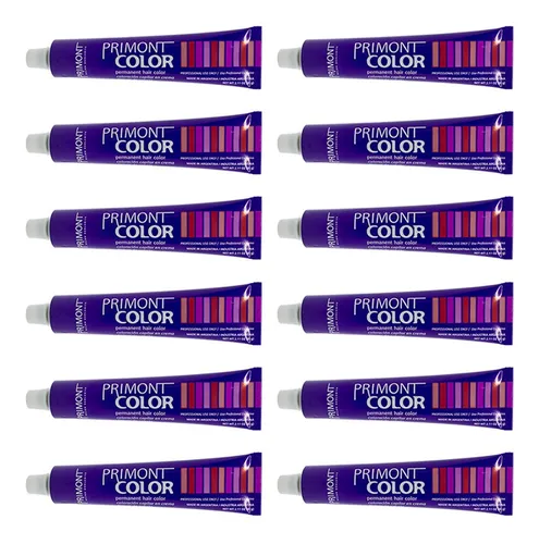 Primont Color X12 Tintura Coloración Cabello 60gr C/amoniaco