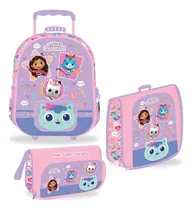 Comprar Set Maleta Lonchera Cartuchera Oficio Gabbys Dollhouse Color Multicolor Diseño De La Tela Gabby's Dollhouse