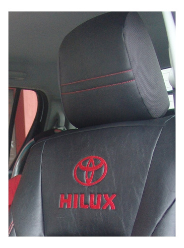 Asiento Funda Hilux 2016-2023 Sin Apoyabrazo Respaldo Traser