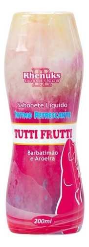 Sabonete Liquido Intimo Refrescante Unissex 200ml Aroma Tutti Frutti