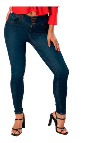 Pantalón Britos Jeans Mujer Skinny Azul 024028