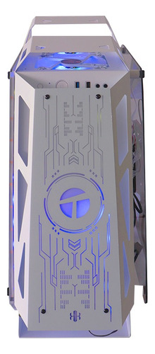 Case Teros Te-1311g White 4 Fan Argb V/templado Gaming