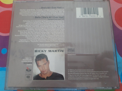 Ricky Martín Cd Shes All I Ever Had Z (Usado)
