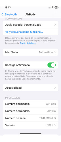 AirPods 3a Generación. A2564, Originales, Actualizados. (Usado)
