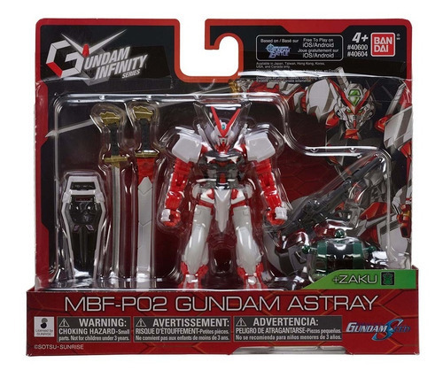 Muñeco Figura Gundam Infinity Astray Red Articulado Bandai