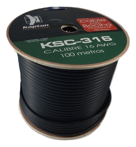  Cable De 2 Cable A 2 Cable Kapton Ksc-316 Negro De 100m