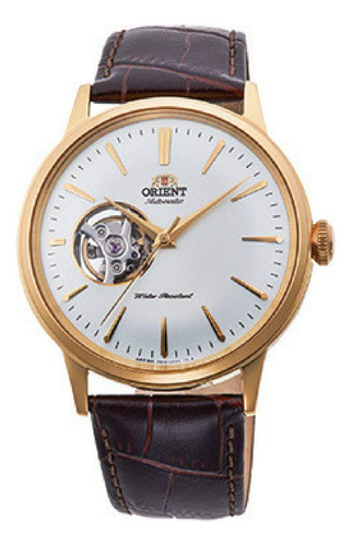 Reloj Orient Bambino Open Heart Ra-ag0003s10a Dorado 40,5 Mm