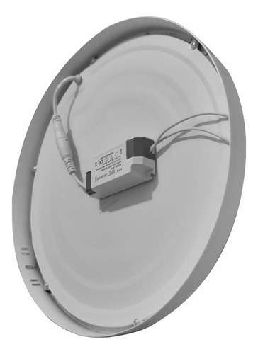 Imagen 5 de 8 de Lampara Plafón Panel Led 24w Redondo Sobreponer Luz Blanca