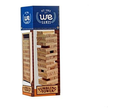 We Games Torre Apilable De Bloques De Madera, Juego De Apila