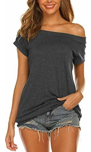 Halife Tops Con Hombros Descubiertos Para Mujer, Camisetas C