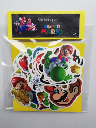 Mario Bros Calcomanias / Stickers /50 Unidades 