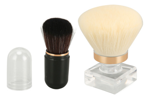 Brocha De Maquillaje Facial En Polvo, Rubor Para Mejillas, C