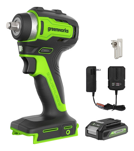 Llave De Impacto Inalámbrica Greenworks 24v Trubrushless 3/8