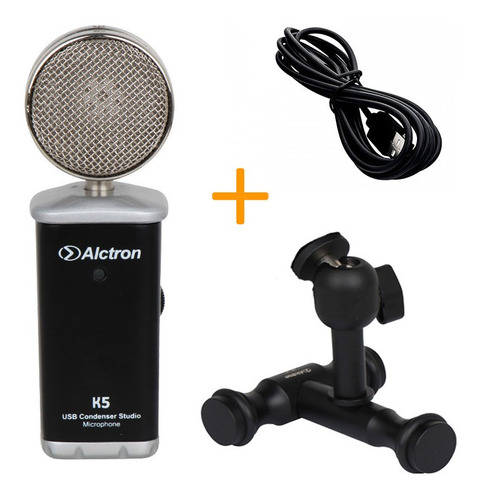 Imagen 1 de 8 de Micrófono Condensador Usb Alctron K5 Cardioide Promo