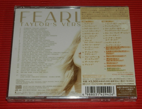 Taylor Swift - Fearless | Taylor's Version | Cd Standard Jpn