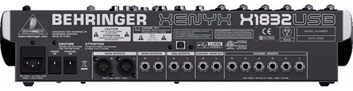 Behringer X1832usb Consola Mezcladora 18 Entradas 3/2 Buses