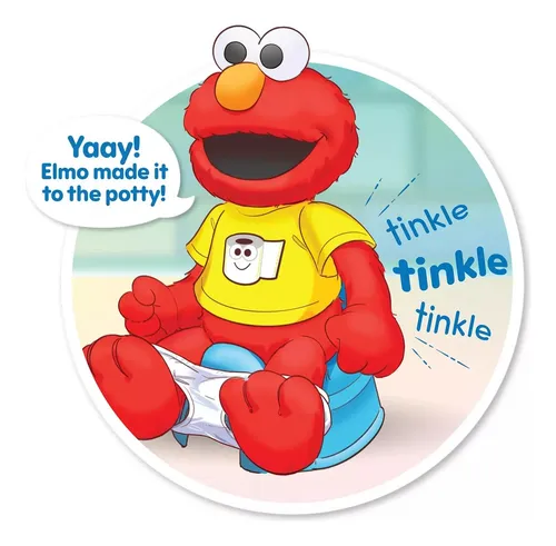 Peluche Muñeco Elmo Plaza Sésamo Hora De Ir Al Baño